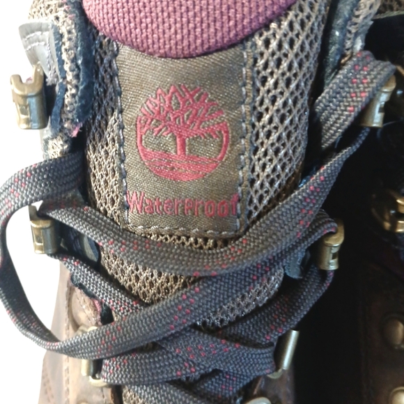 Timberland Norwood Mid Hiking Boot Distressed Brown Waterproof Leather size 10 - Picture 7 of 12